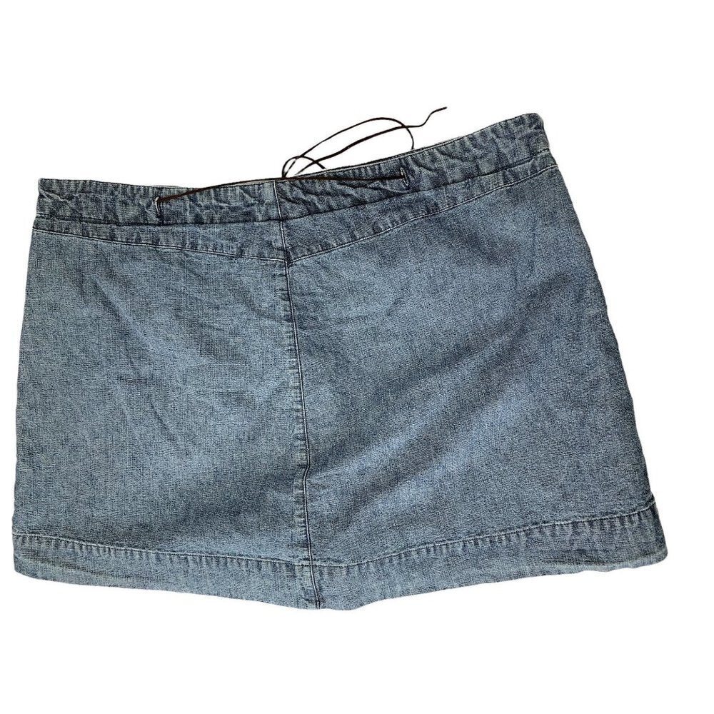 Xhilaration Women's Blue Denim Skirt - Picture 2 of 5